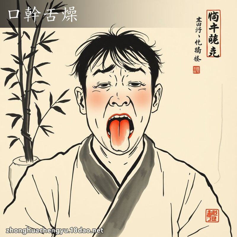 口幹舌燥 配图