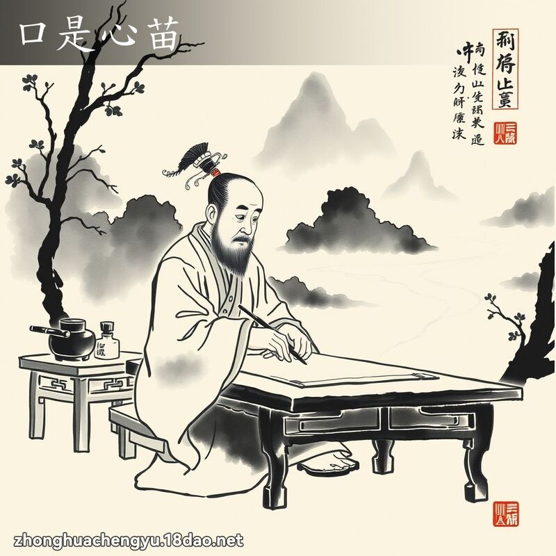 口是心苗 配图