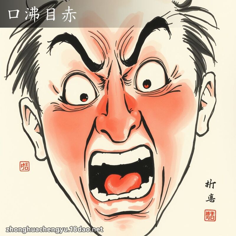 口沸目赤 配图