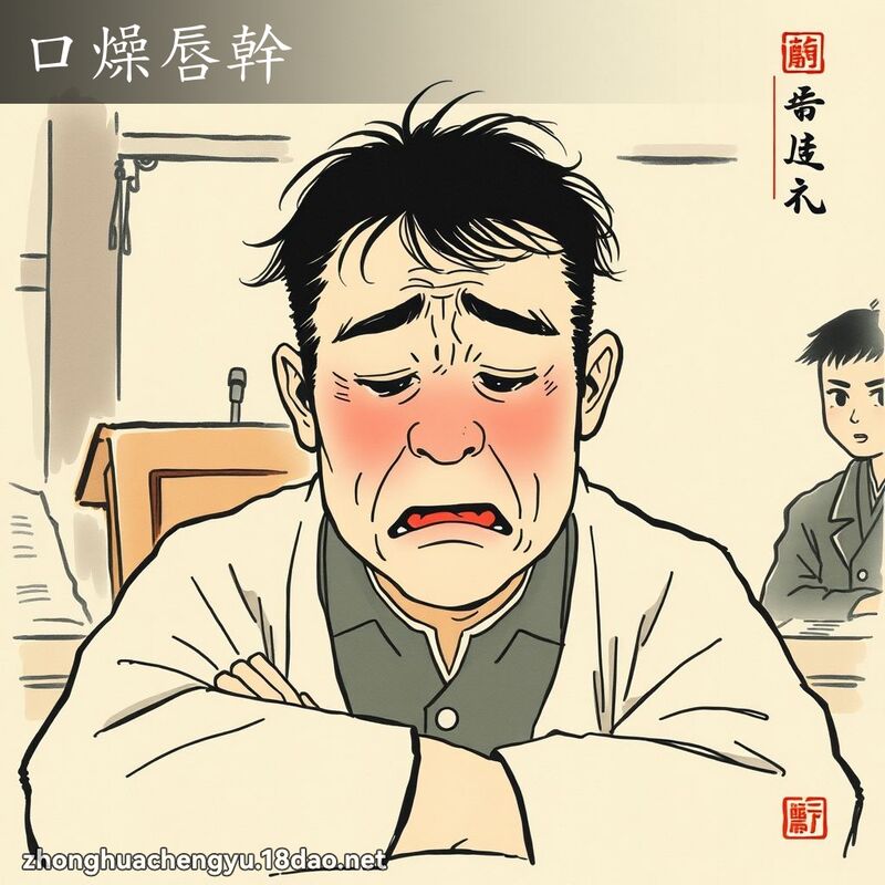 口燥唇幹 配图
