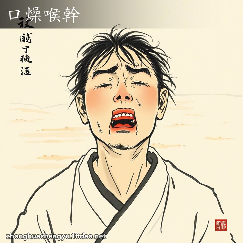 口燥喉幹 配图
