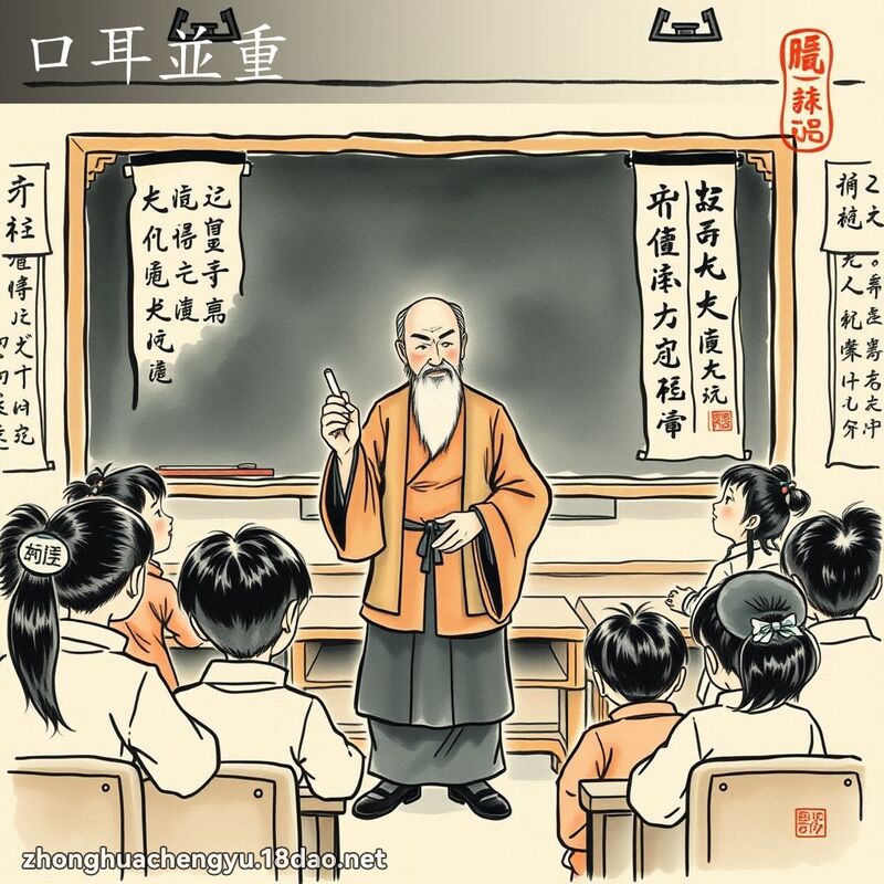 口耳並重 配图