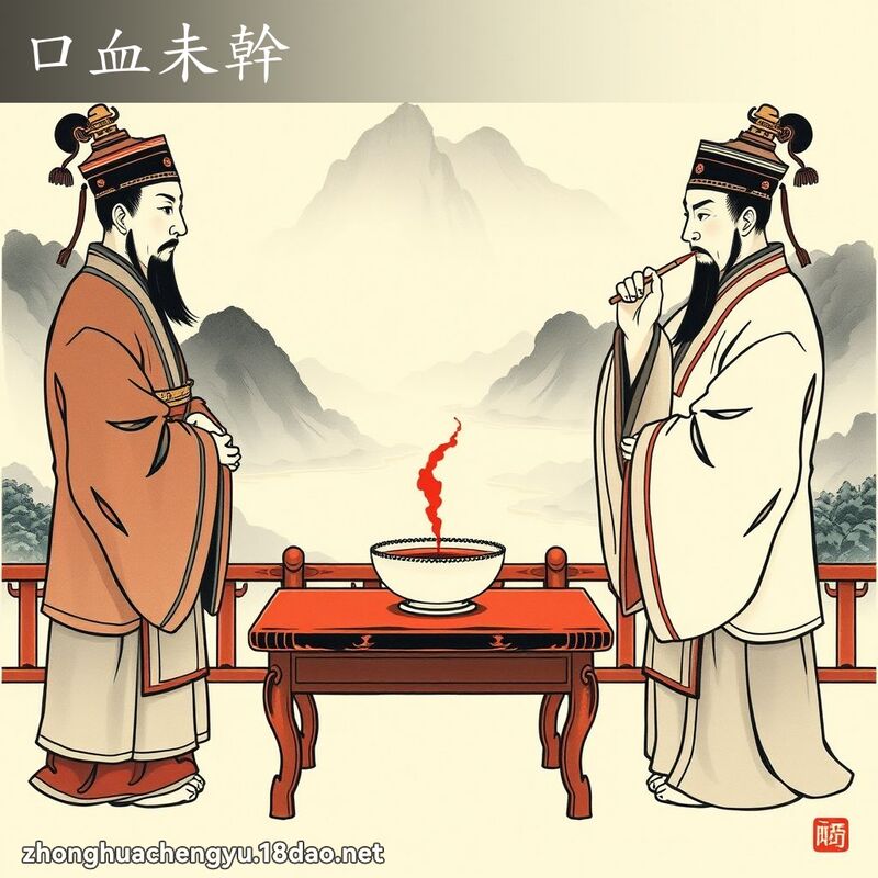 口血未幹 配图
