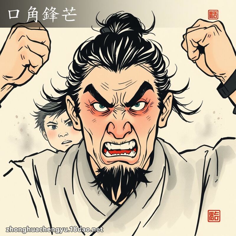 口角鋒芒 配图
