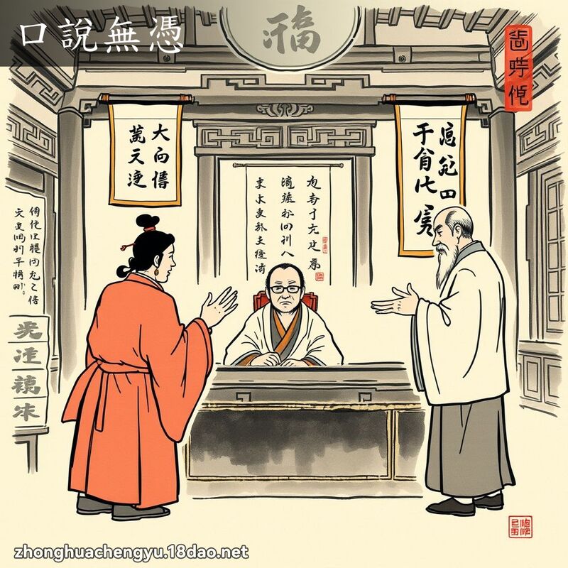 口說無憑 配图