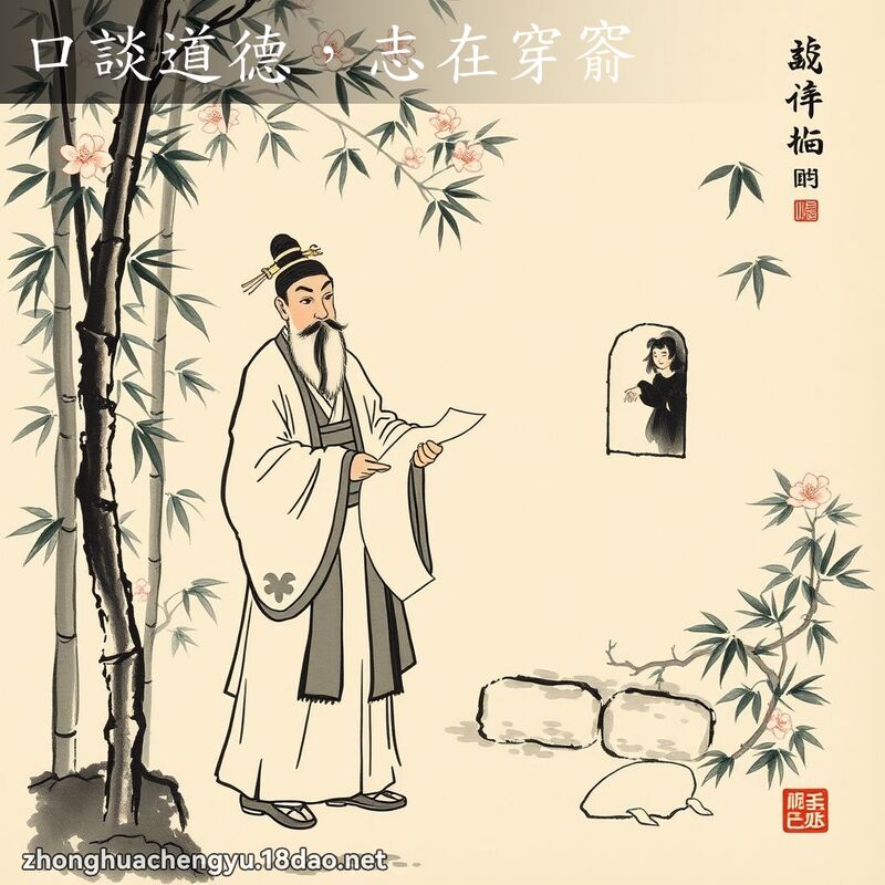 口談道德,志在穿窬 配图