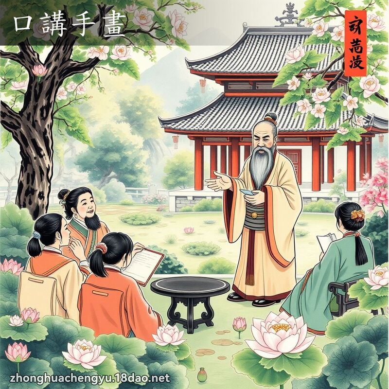 口講手畫 配图
