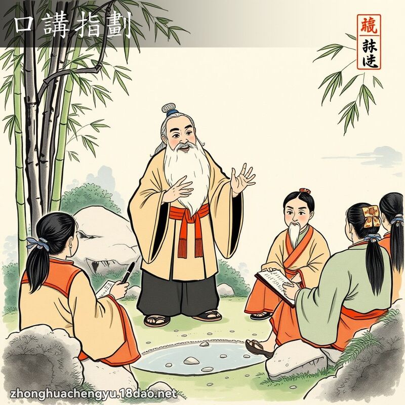 口講指劃 配图