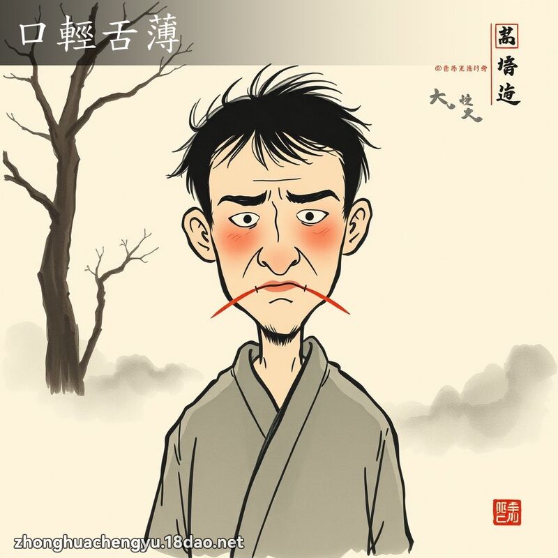 口輕舌薄 配图