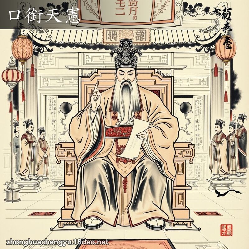 口銜天憲 配图