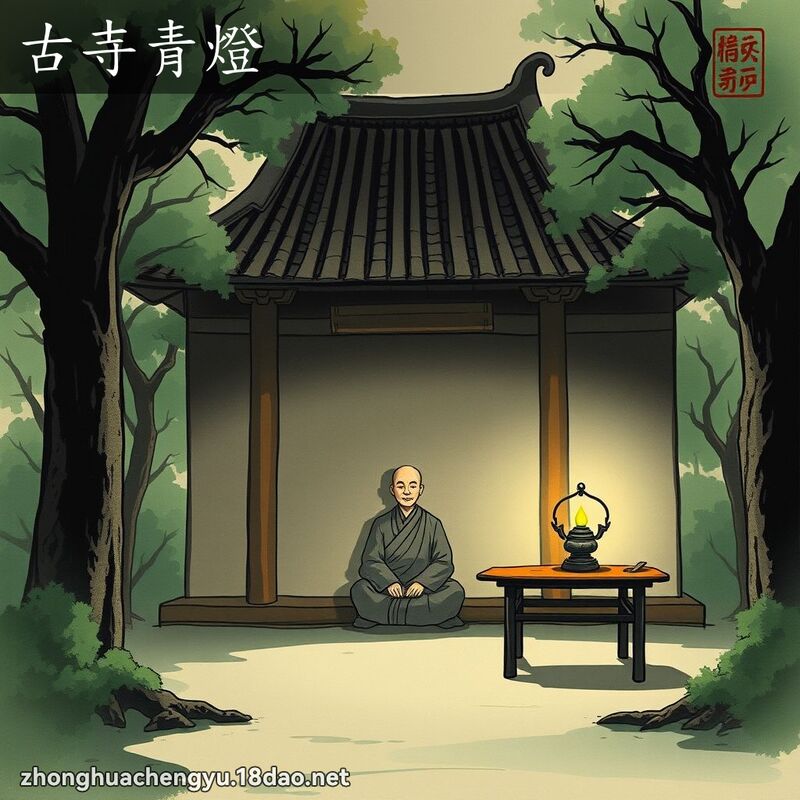 古寺青燈 配图