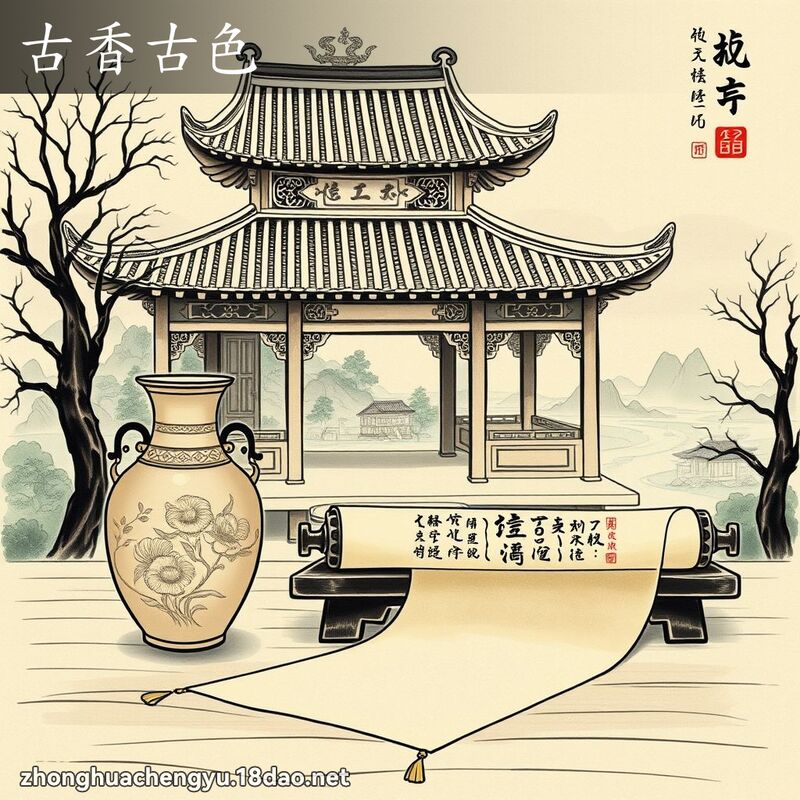 古香古色 配图