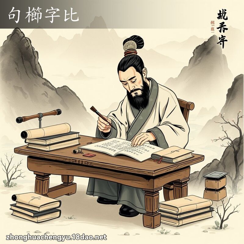 句櫛字比 配图