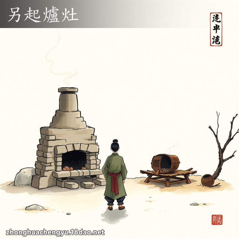 另起爐灶 配图