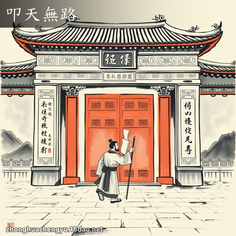 叩天無路 配图