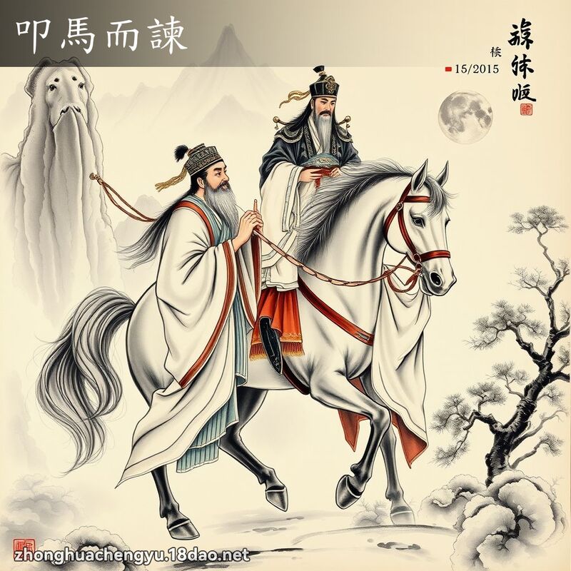 叩馬而諫 配图