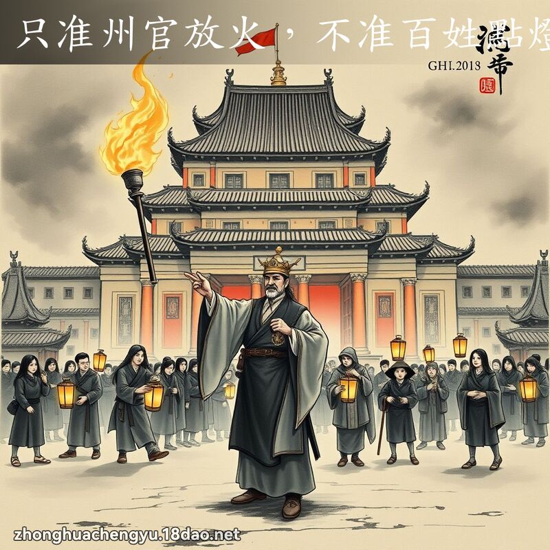 只准州官放火,不准百姓點燈 配图