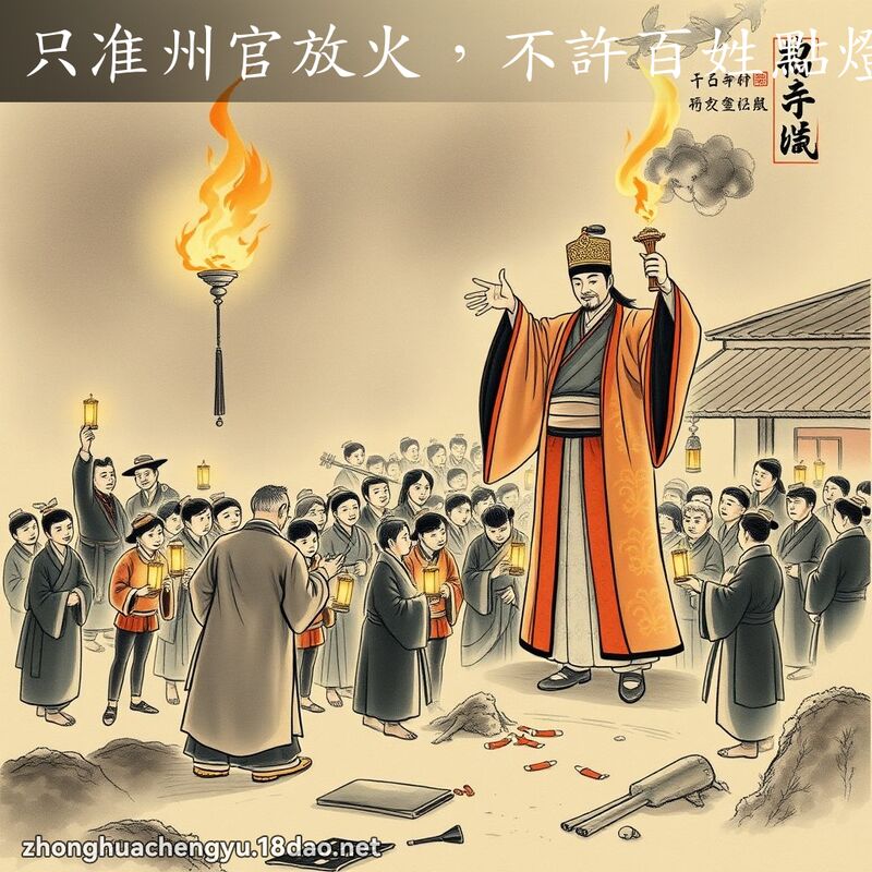 只准州官放火,不許百姓點燈 配图