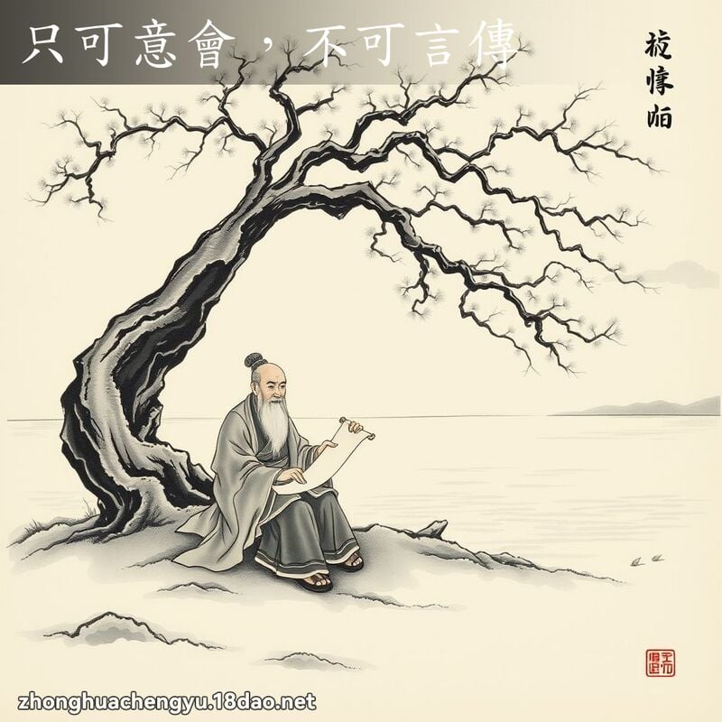 只可意會,不可言傳 配图