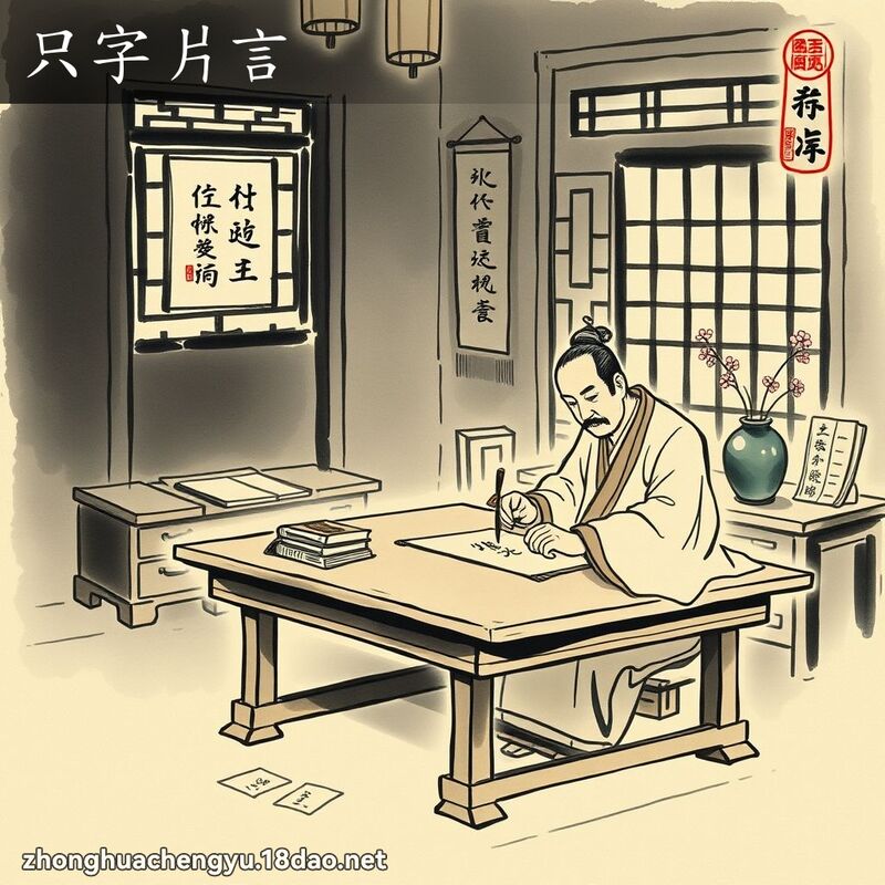 只字片言 配图