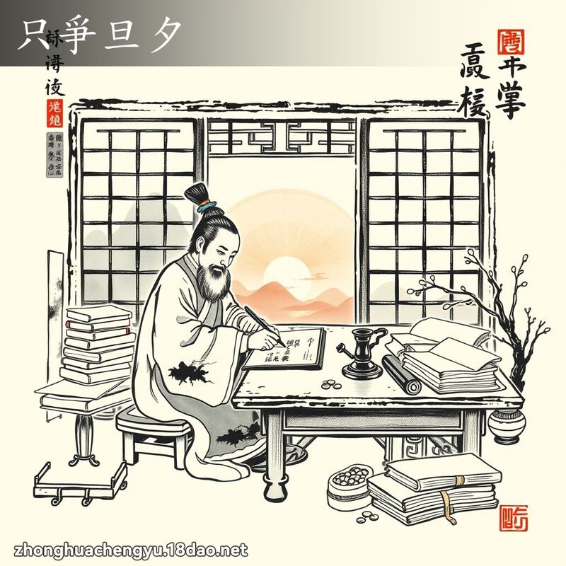 只爭旦夕 配图