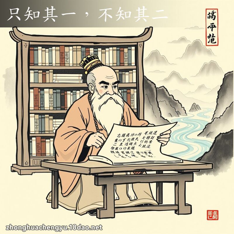 只知其一,不知其二 配图