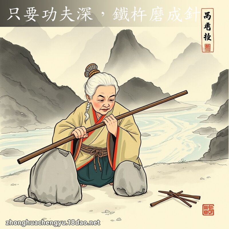 只要功夫深,鐵杵磨成針 配图