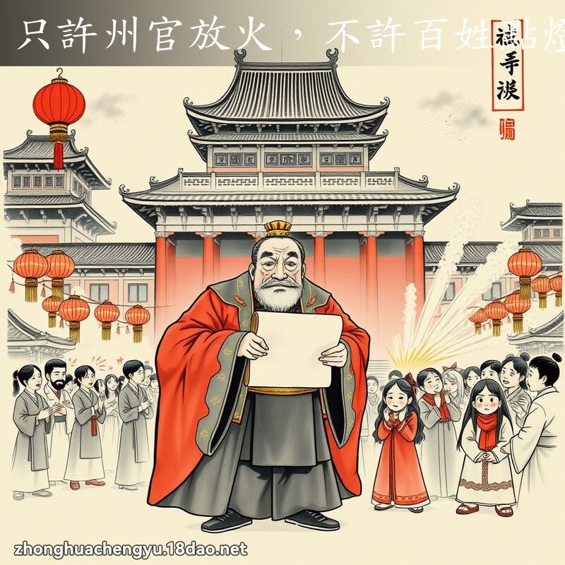 只許州官放火,不許百姓點燈 配图