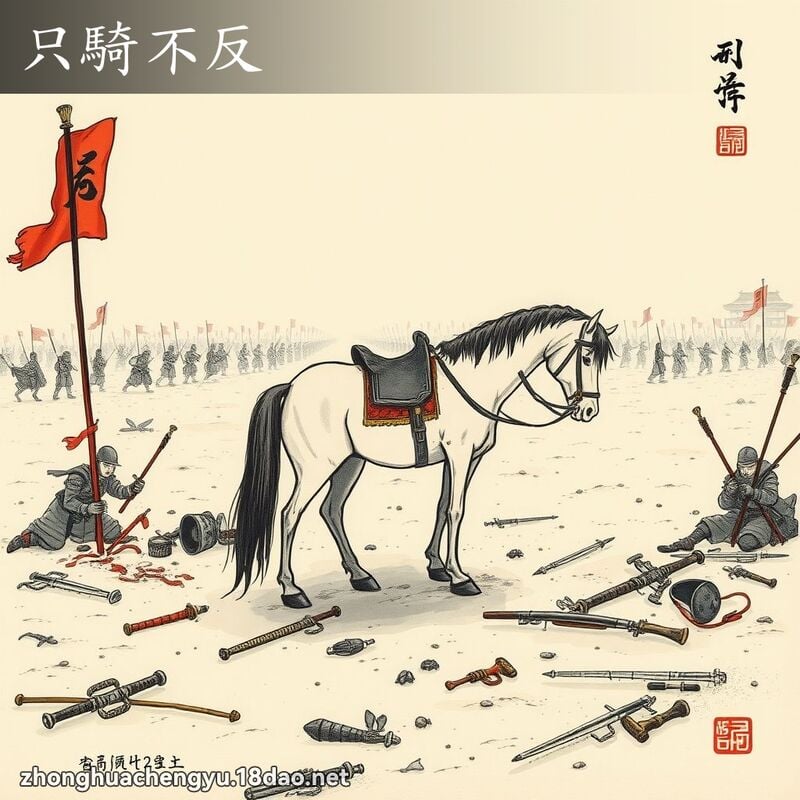 只騎不反 配图