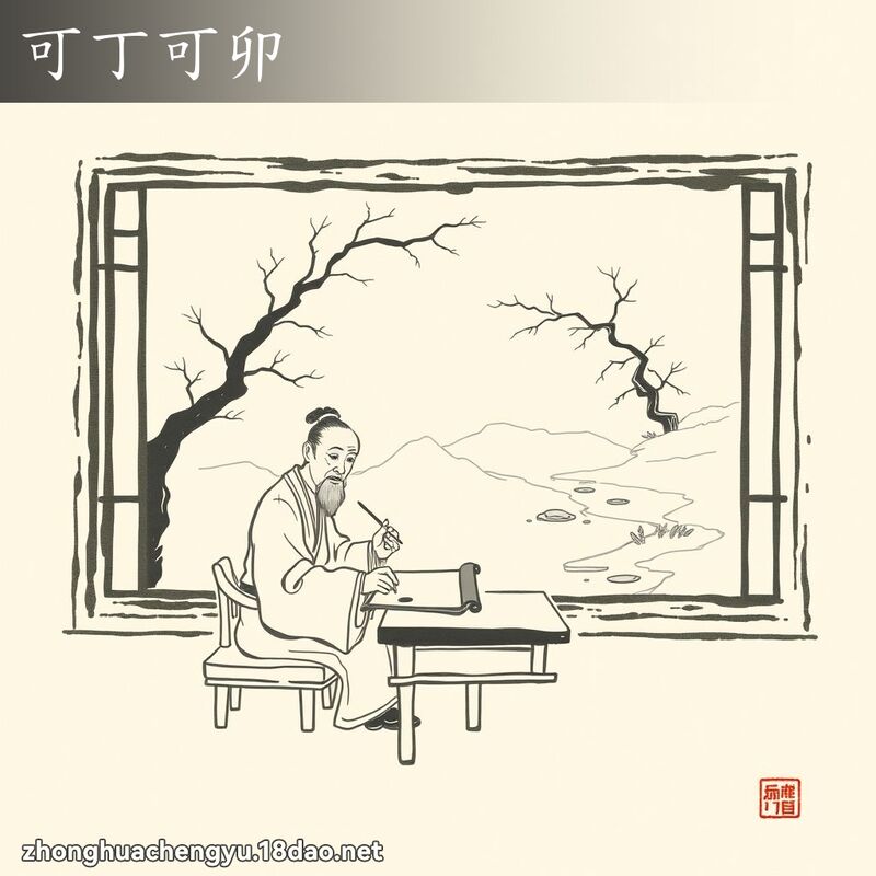 可丁可卯 配图