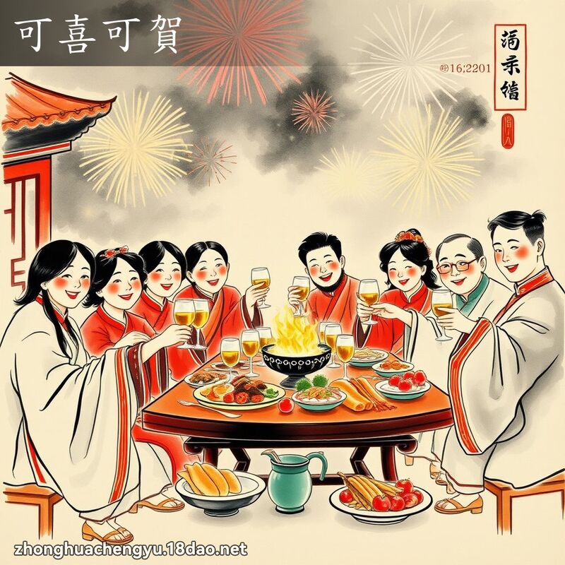 可喜可賀 配图
