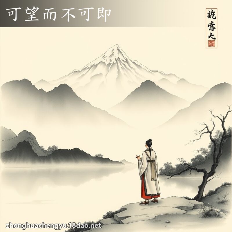 可望而不可即 配图