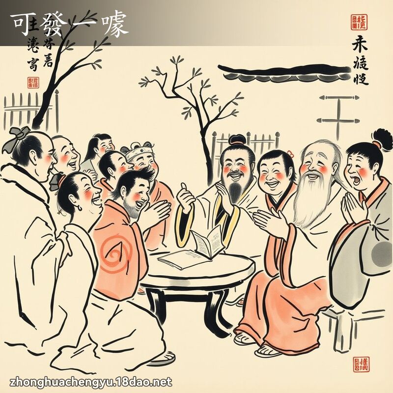 可發一噱 配图