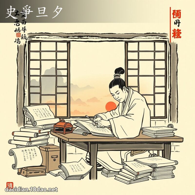 史爭旦夕 - 中華成語配圖