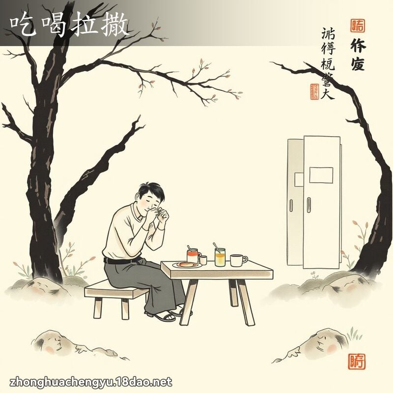 吃喝拉撒 配图