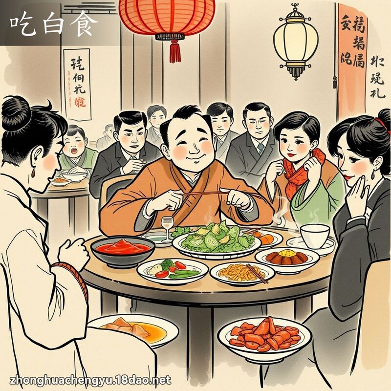 吃白食 配图