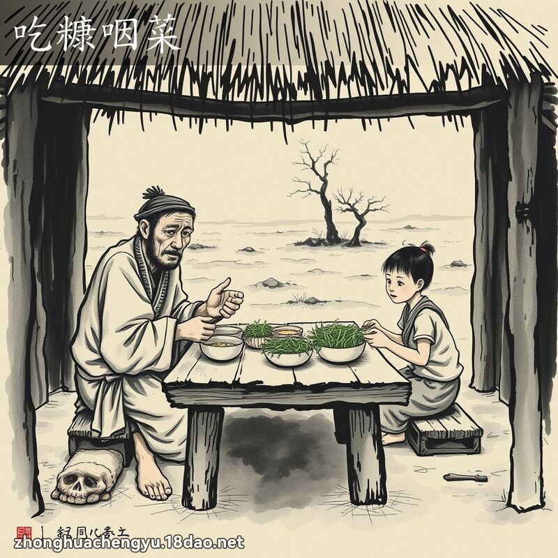 吃糠咽菜 配图