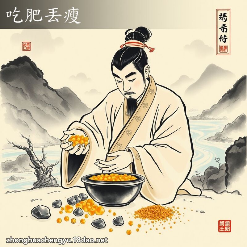 吃肥丟瘦 配图