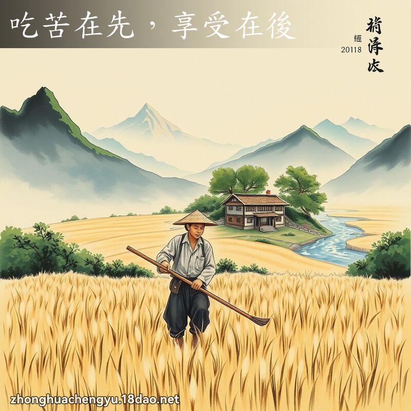 吃苦在先,享受在後 配图