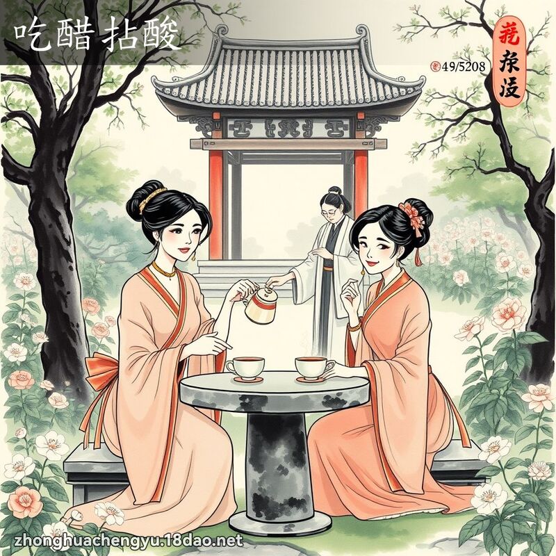 吃醋拈酸 配图