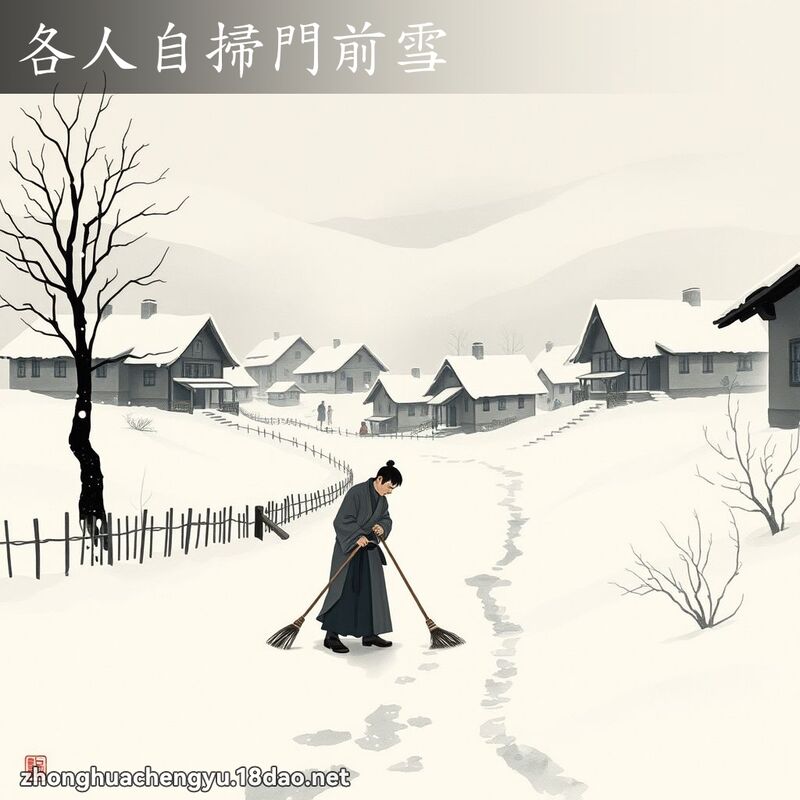 各人自掃門前雪 配图