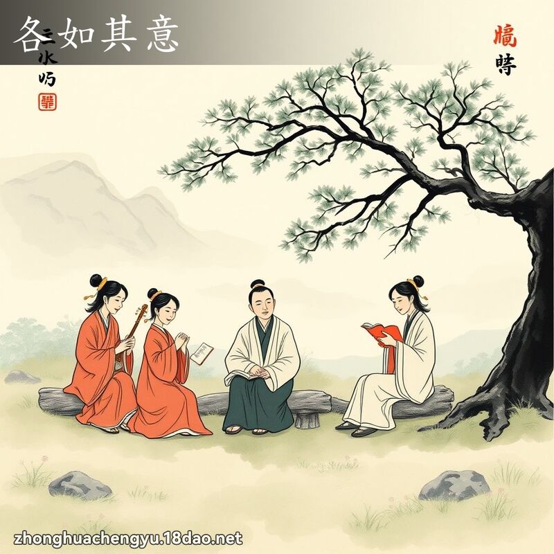各如其意 配图