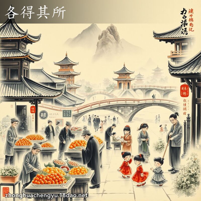 各得其所 配图
