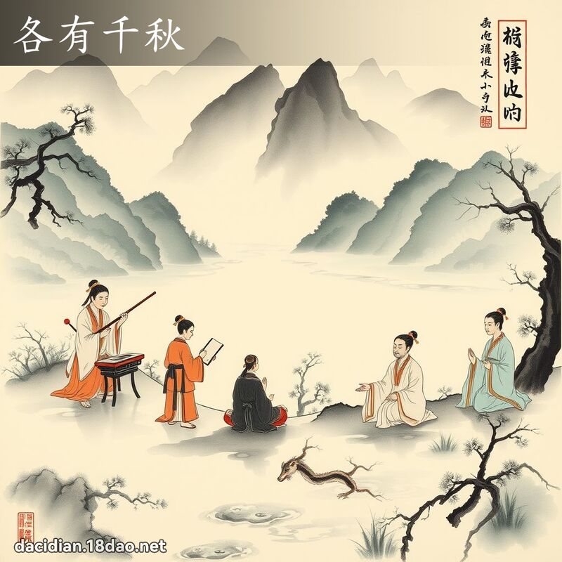 各有千秋 - 中华成语配图