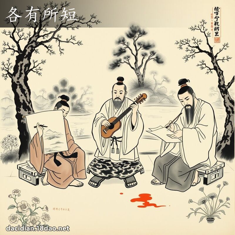 各有所短 - 中华成语配图