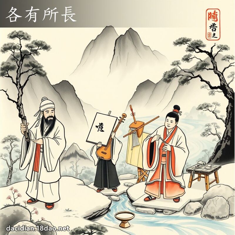 各有所长 - 中华成语配图