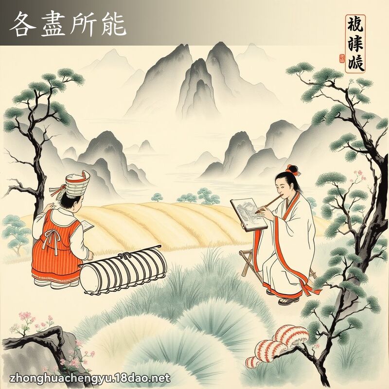 各盡所能 配图