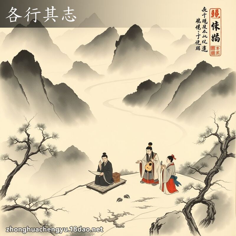 各行其志 配图