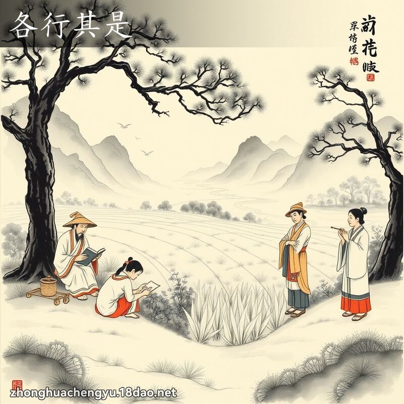 各行其是 配图