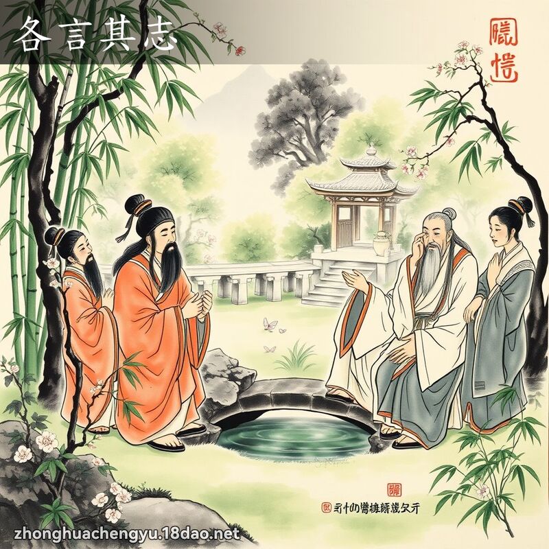 各言其志 配图